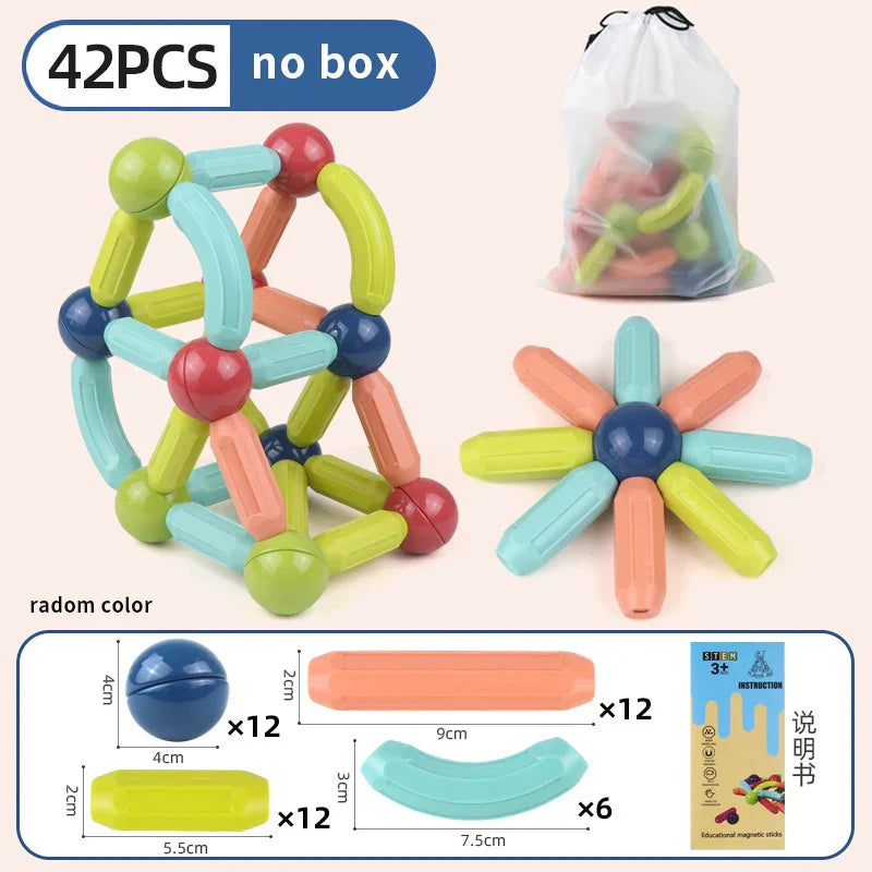 STEM Magnetic Building Toys ā Educational Construction Set for Children
